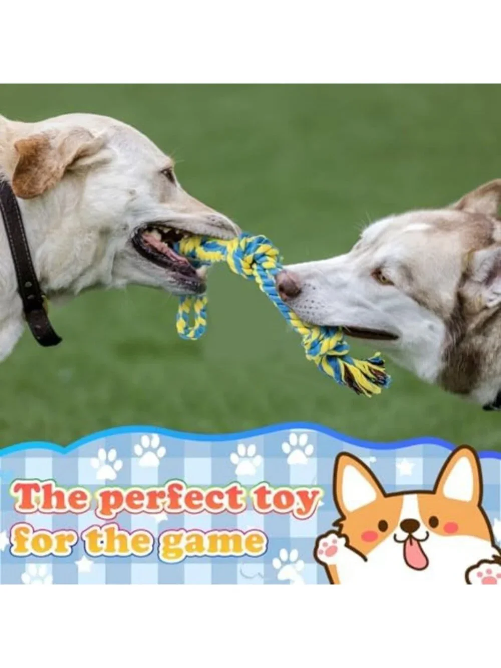 15 Pcs Heavy Duty Dog Rope Toys for Aggressive Chewers - Durable Tug Toys